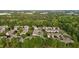 An aerial view showcases a neighborhood surrounded by lush trees, near commercial areas at 3027 Maple Ave # M2, Burlington, NC 27215