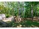 Backyard with wooden playset at 305 Monterey Ct, Benson, NC 27504