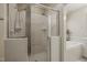 This bathroom features an enclosed tiled shower with dual shower heads and a relaxing ambiance at 3201 Keighley Forest Dr, Wake Forest, NC 27587