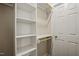 This closet features built in shelving and hanging space for organized storage at 3201 Keighley Forest Dr, Wake Forest, NC 27587