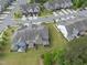 Aerial view of homes with well-maintained lawns, providing a serene and spacious environment at 3406 Antler View Dr, Apex, NC 27502