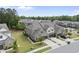 An aerial view of a multi-Gathering house with beautiful landscaping and greenery at 3406 Antler View Dr, Apex, NC 27502