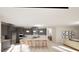 Spacious kitchen with large center island, stainless steel appliances, and pendant lighting at 389 Deer Tail Ln # 39, Fuquay Varina, NC 27526