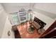 High-angle view of a formal living room with vaulted ceilings and bright natural light at 39 Forked Pine Ct, Chapel Hill, NC 27517