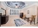 The spacious main bedroom has large windows with shutters providing plenty of natural light at 39 Forked Pine Ct, Chapel Hill, NC 27517