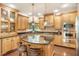 Kitchen with wood cabinets, granite countertops, and stainless steel appliances at 412 Bowen Rd, Rougemont, NC 27572
