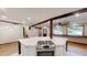 Open-concept kitchen with a large island cooktop perfect for entertaining at 4501 Rockwood Dr, Raleigh, NC 27612