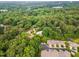 Aerial view of a neighborhood with tree-lined streets and well-maintained homes at 4832 Brookhaven Dr, Raleigh, NC 27612