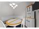 Cozy breakfast nook with banquette seating and a built-in hutch at 5310 Echo Ridge Rd, Raleigh, NC 27612