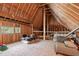 Unfinished basement with exposed wood frame at 59 Mill Rd, Pittsboro, NC 27312