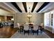 Open-concept dining area with stylish furnishings, hardwood floors, and easy access to the kitchen at , Wake Forest, NC 27587