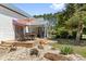 Inviting backyard featuring a spacious deck, perfect for outdoor dining and entertaining guests at 7227 Cleveland Rd Rd, Clayton, NC 27520