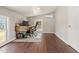 Cozy home office with a view, featuring a modern desk, comfortable chair, and natural light at 7227 Cleveland Rd Rd, Clayton, NC 27520