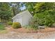Well-maintained outbuilding with a charming bell and lush surroundings, perfect for storage or a hobby space at 7227 Cleveland Rd Rd, Clayton, NC 27520