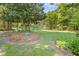 Expansive yard featuring mature trees, green spaces, and a peaceful setting at 7227 Cleveland Rd Rd, Clayton, NC 27520