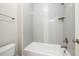 This bathroom features a shower and toilet at 937 Sedgefield Park Ln, Cary, NC 27519