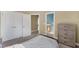 Bright bedroom features carpeted floors, walk in closet and a view of the en-suite bathroom at 95 Live Oak Dr, Louisburg, NC 27549