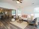 Spacious living room open to the kitchen, perfect for entertaining and Gathering gatherings at 1015 E Maplewood, Benson, NC 27504