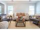 Inviting living room with neutral tones, comfortable seating, and natural light at 1015 E Maplewood, Benson, NC 27504
