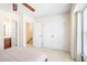 Spacious bedroom with access to an en-suite bathroom and large closet, creating a private and convenient retreat at 1028 Summerhouse Rd, Cary, NC 27519