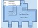 Basement floor plan shows layout including rec room, unfinished area, and dimensions for future build-out at 10523 Bedfordtown Dr, Raleigh, NC 27614