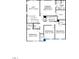 Upstairs floor plan with loft, bedrooms, walk in closets, laundry, and primary bathroom shown at 110 Cribbs Ln, Middlesex, NC 27557