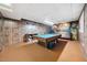 Finished basement featuring a pool table and recreational space for entertaining at 11009 Eaglerock Dr, Raleigh, NC 27613