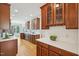 Spacious open concept kitchen with white subway tile backsplash at 1104 Dominion Hill Dr, Cary, NC 27519