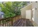 The back deck offers a private outdoor entrance, providing convenience and natural light at 117 Candace Pl, Cary, NC 27513