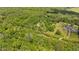 A lush, green property as seen from the air, with mature trees at 1661 Reno Sharps Store Rd, Bear Creek, NC 27207