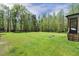 Large grassy backyard area with mature trees, perfect for recreation and outdoor activities at 1723 River Club Way, Franklinton, NC 27525