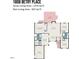 Detailed floor plan showcasing the layout of the home with measurements and room names at 1808 Betry Pl, Raleigh, NC 27603