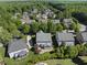 Wide aerial view of home, property and neighborhood at 205 Olive Field Dr, Holly Springs, NC 27540