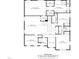 Second floor plan of the house showing the layout and dimensions of each room at 205 Olive Field Dr, Holly Springs, NC 27540