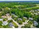 Residential neighborhood featuring beautiful homes, mature trees, and well-maintained landscaping at 206 Glebe Way, Cary, NC 27519