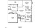 First floor plan showing the layout of the rooms and floorplan of the house at 2301 Bolingbrook Ln, Raleigh, NC 27613