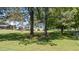Expansive backyard featuring a well-manicured lawn and mature trees providing ample shade and privacy at 2717 Jack Rd, Clayton, NC 27520