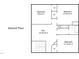 Second floor plan showing three bedrooms, a flex space, and a bathroom at 281 N Serenity Hill Cir, Chapel Hill, NC 27516