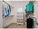 Spacious walk-in closet with carpet flooring and ample shelving at 281 N Serenity Hill Cir, Chapel Hill, NC 27516