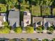 Aerial view of the neighborhood showcasing mature trees and well maintained lawns at 2812 Prospect Pkwy, Durham, NC 27703