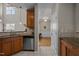 Modern kitchen featuring stainless steel appliances and granite countertops at 2812 Prospect Pkwy, Durham, NC 27703