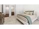 View of a bedroom that leads into a bathroom and closet space at 30 Ocoee Falls Dr, Chapel Hill, NC 27517
