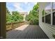 Large wooden deck overlooking mature trees and the backyard, perfect for outdoor living at 306 Mainline Station Dr, Morrisville, NC 27560