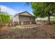 Large backyard features privacy fencing, access to deck and a stone pathway at 401 Haywood St, Raleigh, NC 27601