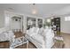 Bright and airy living room with hardwood floors and open floor plan showcasing modern interior design at 43 Quarter Gate Trce, Chapel Hill, NC 27516