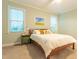 Cozy bedroom with natural light, neutral walls, and minimalist decor for relaxation at 474 Pine Ridge Rd, Zebulon, NC 27597