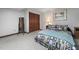 Inviting bedroom features a cozy bed, a mirror and a closet for organized storage at 506 Burgess Rd, Apex, NC 27523