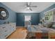 Comfortable bedroom with hardwood floors and ample natural light at 600 Longleaf Dr, Chapel Hill, NC 27517
