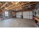 Spacious two-car garage with ample storage and room for recreation equipment at 600 Longleaf Dr, Chapel Hill, NC 27517