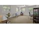 Spacious office provides ample natural light with a neutral color palette at 600 Longleaf Dr, Chapel Hill, NC 27517